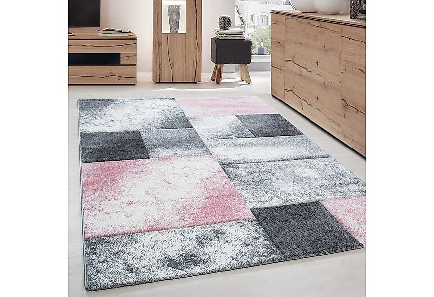 Carpettex Frisé-Teppich Kariert Design, Läufer, Höhe: 13 mm, Designer Wohnz günstig online kaufen