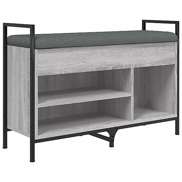 vidaXL Sitzbank Schuhbank Grau Sonoma 85,5x32x57,5 günstig online kaufen