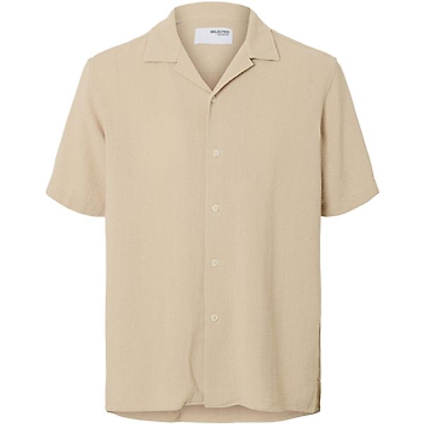 Selected  Blusen Sal Relax Fit Overhemd Oatmeal günstig online kaufen