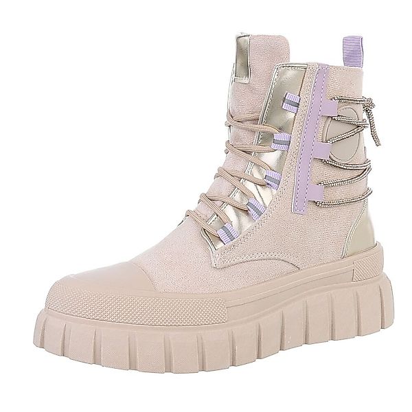 Ital-Design Damen Schnürschuhe Freizeit Schnürstiefelette (87417853) günstig online kaufen