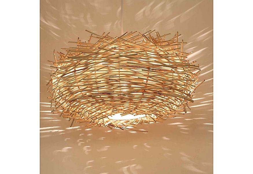 Casa Moro Deckenleuchten Rattan Lampe MIA Korbgeflecht Wohnzimmer Esszimmer günstig online kaufen