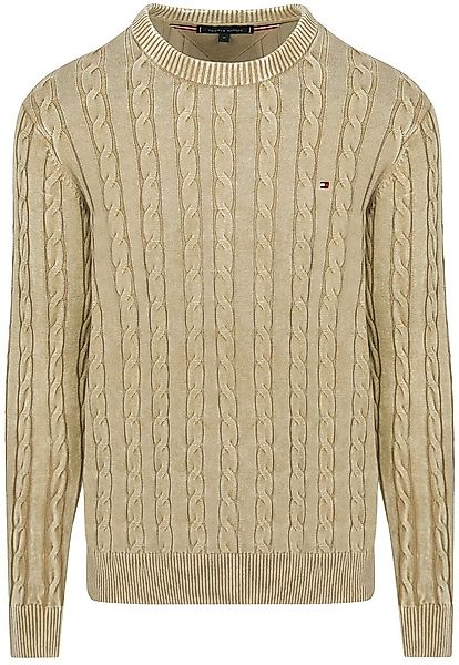 Tommy Hilfiger Pullover Cable Sandalwood - Größe L günstig online kaufen