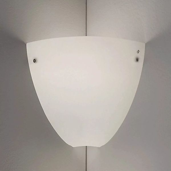 Wandlampe Corner, Inneneckmontage, weiß satiniert günstig online kaufen