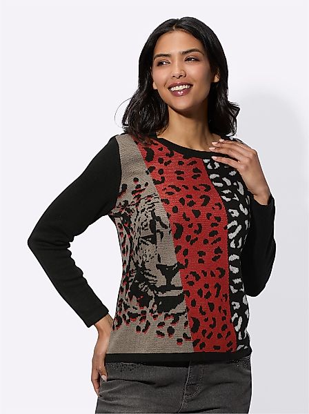 Sieh an! Strickpullover Jacquard-Pullover günstig online kaufen