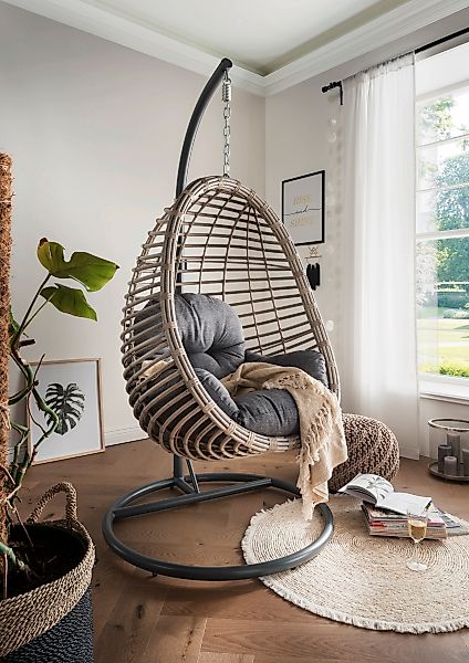 Destiny Hängesessel "COCO SUNRISE", Stahl, Polyrattan, mit Gestell, inkl. A günstig online kaufen