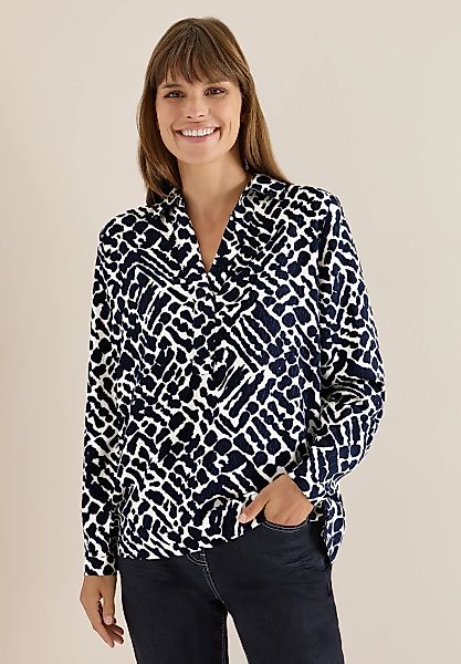 Cecil Langarmbluse mit allover Print günstig online kaufen