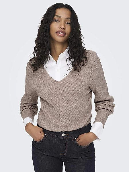 ONLY V-Ausschnitt-Pullover ONLATIA L/S V-NECK CUFF günstig online kaufen