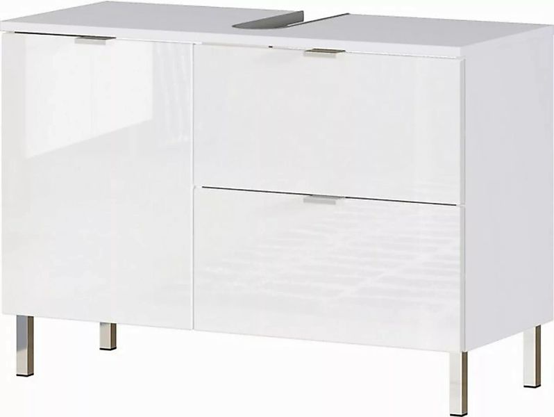 freiraum Waschbeckenunterschrank 415 (BxHxT: 80x56x34 cm) in weiss mit eine günstig online kaufen