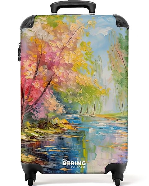 NoBoringSuitcases.com© Hartschalen-Trolley Ölfarbe - Landschaft - günstig online kaufen