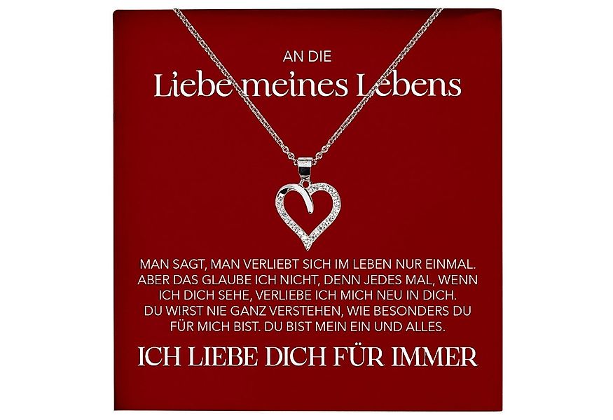 22Feels Schmuckset Liebe Meines Lebens Frauen Geschenk Herz Halskette Damen günstig online kaufen