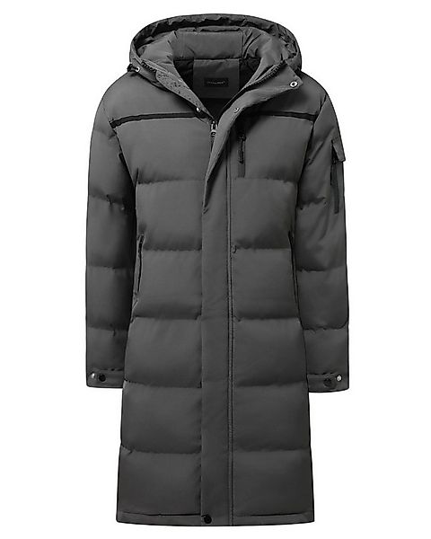 Allthemen Steppmantel mit Kapuze Herren Langmantel warmer Winterparka günstig online kaufen