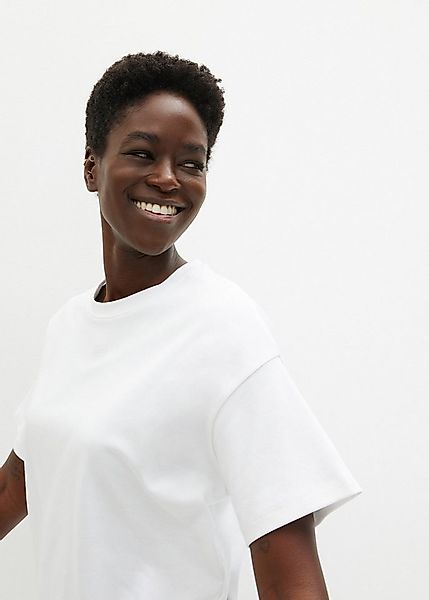 bonprix Oversize-Shirt (1-tlg) Oversize-Passform, Halbarm-Design, aus Baumw günstig online kaufen
