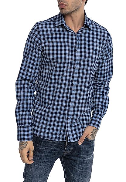RedBridge Karohemd Casual Plaid Modern Fit günstig online kaufen