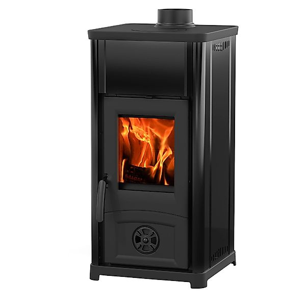 La Nordica Kaminofen Kaminöfen Stahl Schwarz 6,6 kW mit Automatik günstig online kaufen