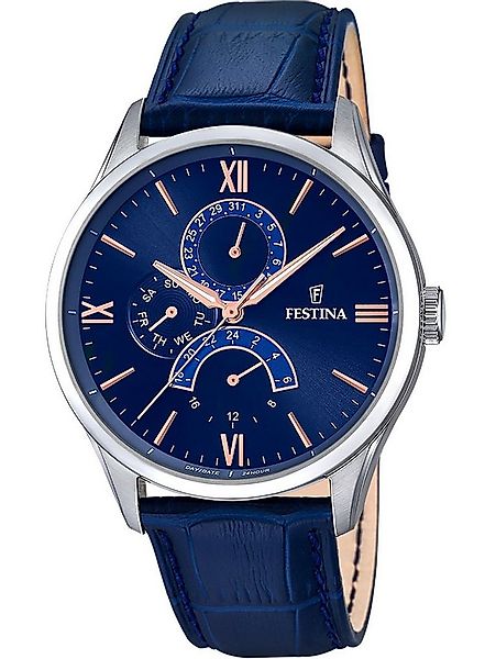 Festina Quarzuhr Festina F16823/3 Retro Herrenuhr 43mm 5ATM Festina F16823/ günstig online kaufen