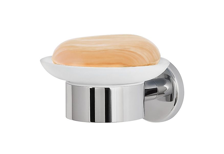 bremermann Seifenschale Bad-Serie LUCENTE - aus Glas und Edelstahl, verchro günstig online kaufen