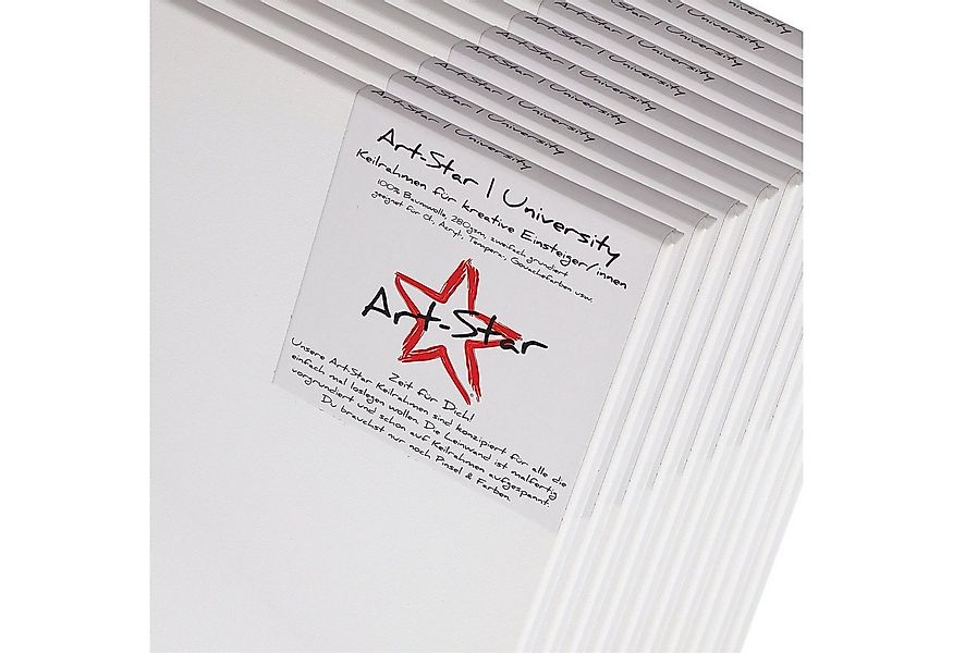 Art Star Keilrahmen 10 ART-STAR Leinwände, 20x20 cm, auf Keilrahmen, 100% B günstig online kaufen