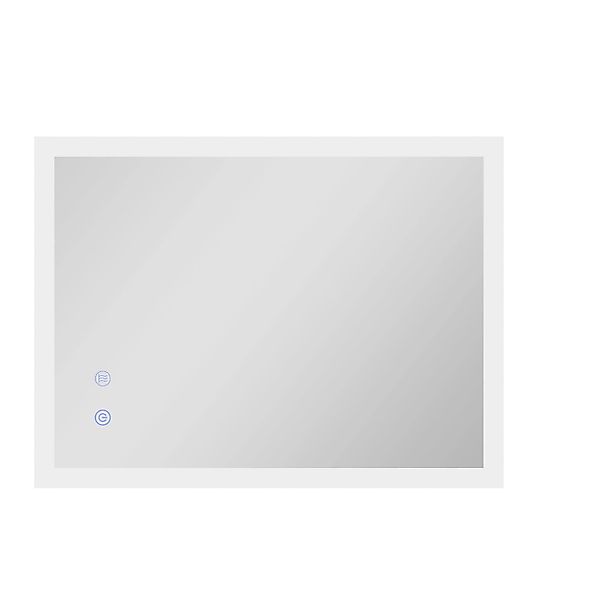 kleankin Badspiegel 80x60 cm LED Lichtspiegel mit Touchschalter und Memory günstig online kaufen