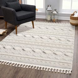 Carpet City Hochflor-Teppich "VALENCIA 930" rechteckig 20 mm Höhe Boho-Stil günstig online kaufen