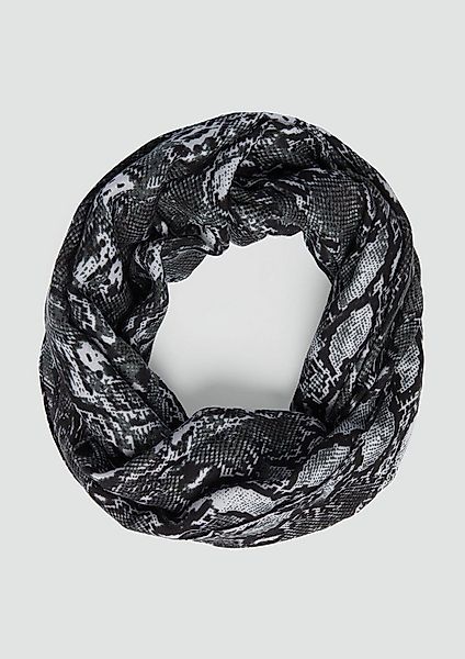 s.Oliver Loop Snood, Loop-Schal mit All-over-Print in Schlangenoptik günstig online kaufen
