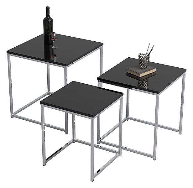 VCM Couchtisch "VCM 3-tlg. Set Beistelltisch  Couchtisch schlicht  Sofatisc günstig online kaufen