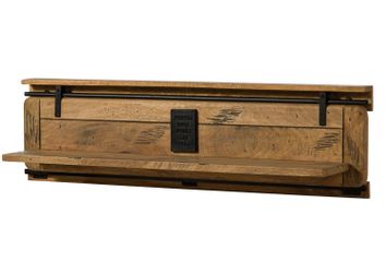 Massivmoebel24 Wandregal, 1-tlg., Mango 140x25x38 natur günstig online kaufen