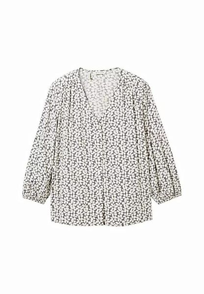 TOM TAILOR Langarmbluse Bluse Langarmhemd mit 3/4 Ärmeln und Loose Fit (1-t günstig online kaufen