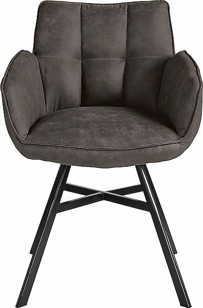 set one by Musterring Armlehnstuhl »Frisco« () 2er Set, 4-Fußgestell, Sitzh günstig online kaufen