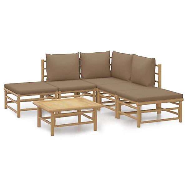 vidaXL Gartenlounge-Set 6-tlg. Garten-Lounge-Set mit Kissen günstig online kaufen