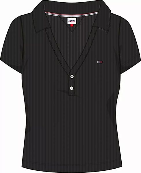 Tommy Jeans Poloshirt TJW ESSENTIAL V-NECK POLO mit kurzer Knopfleiste günstig online kaufen