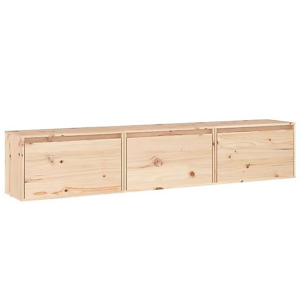 vidaXL TV-Schrank TV-Schränke 3 Stk Massivholz Kiefer Lowboard Lowboard günstig online kaufen