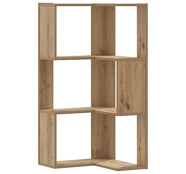 vidaXL Bücherregal Eck-Bücherregal 3 Böden Artisan-Eiche 50x50x102cm Holzwe günstig online kaufen