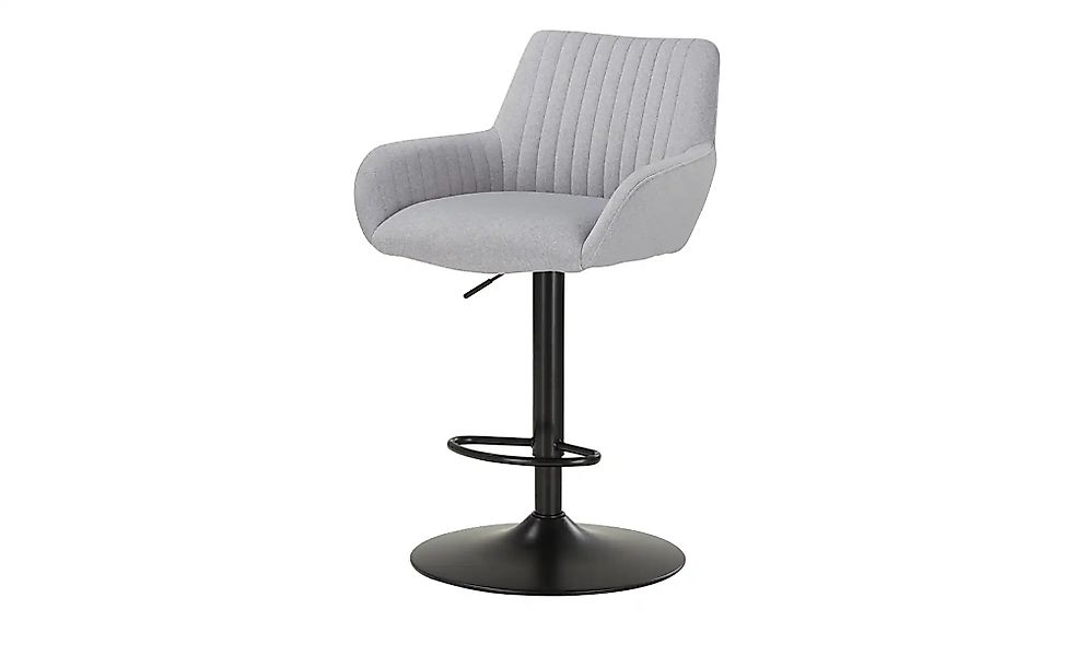 smart Barhocker mit Drehfunktion Bastian ¦ grau ¦ Maße (cm): B: 57 H: 112 T günstig online kaufen