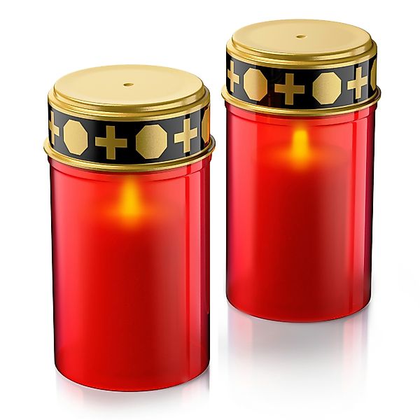 BEARWARE Grabkerze LED Grablicht, Batteriebetrieb, Friedhofskerze, günstig online kaufen