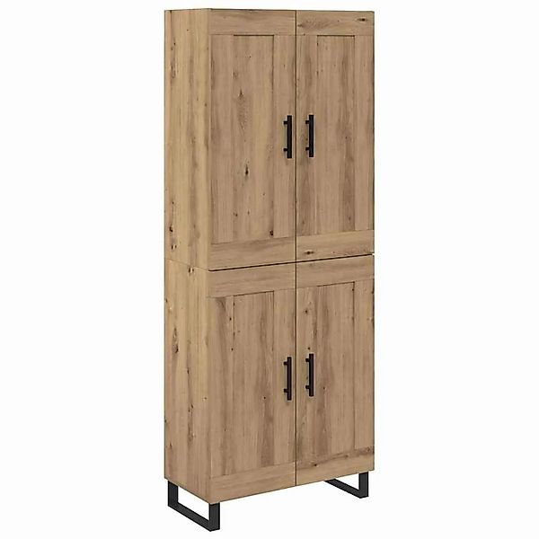 vidaXL Highboard Artisan-Eiche 69,5 x 34 x 180 cm Holzwerkstoff 3415926 günstig online kaufen