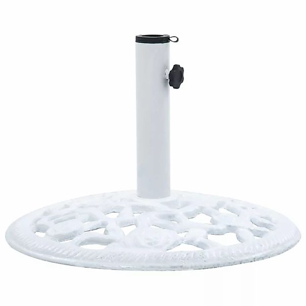 vidaXL Schirmhalter Sonnenschirmständer Weiß 12 kg günstig online kaufen