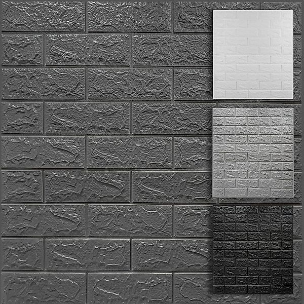 Hexim 3D Wandpaneel, (Wanddekoration Steinoptik 1,06 m² - Selbstklebende Ku günstig online kaufen