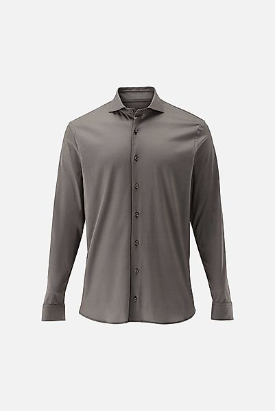 Jersey Hemd mit Twill Druck Tailor Fit günstig online kaufen