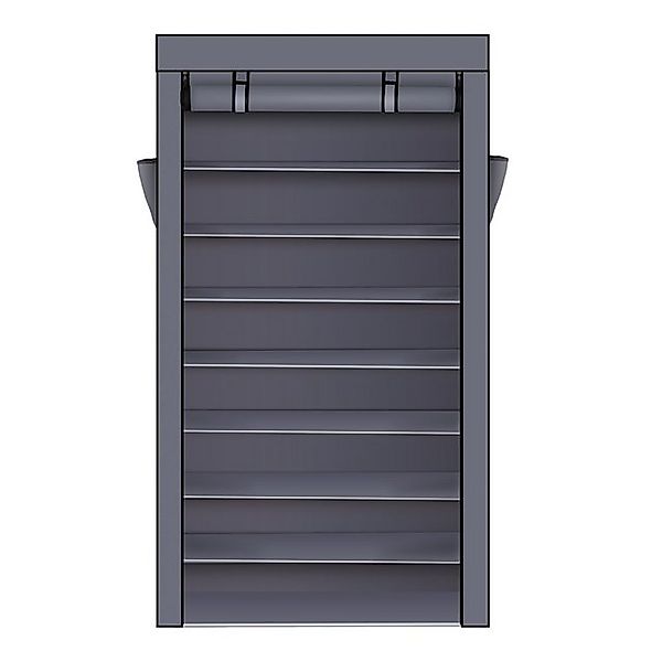 VINGLI Stoffschrank Breiter Schuhschrank 88*28*160cm 10 ablage, 9 Etagen günstig online kaufen