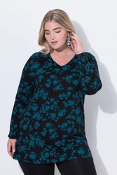 Ulla Popken Longshirt Longshirt Blüten A-Linie günstig online kaufen