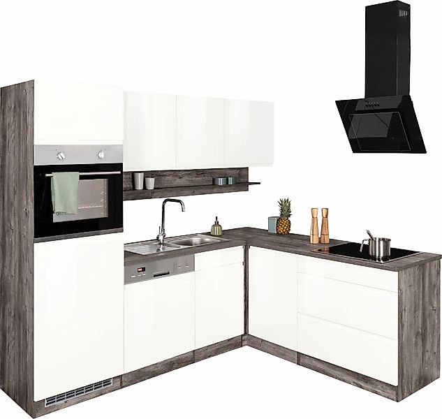 HELD MÖBEL Winkelküche "Virginia", Stellbreite 230/190 cm, ohne E-Geräte günstig online kaufen