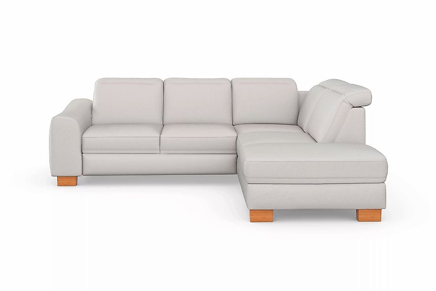 sit&more Ecksofa »Dundee L-Form«, mit Federkern und Massivholzfüßen, wahlwe günstig online kaufen