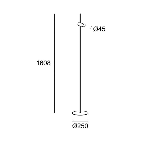 LEDS-C4 Nude Single Stehleuchte E27 gold/schwarz günstig online kaufen