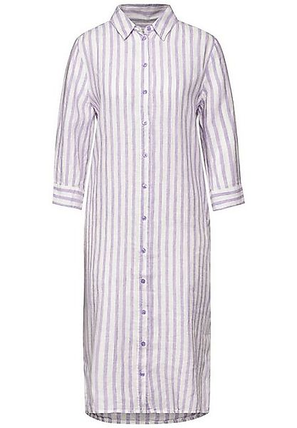 STREET ONE Midikleid LS_Yarn Dyed Linen Shirt Dress, smell of lavender günstig online kaufen