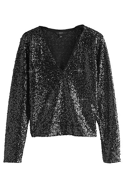 Next Paillettenshirt Oberteil mit Pailletten und günstig online kaufen