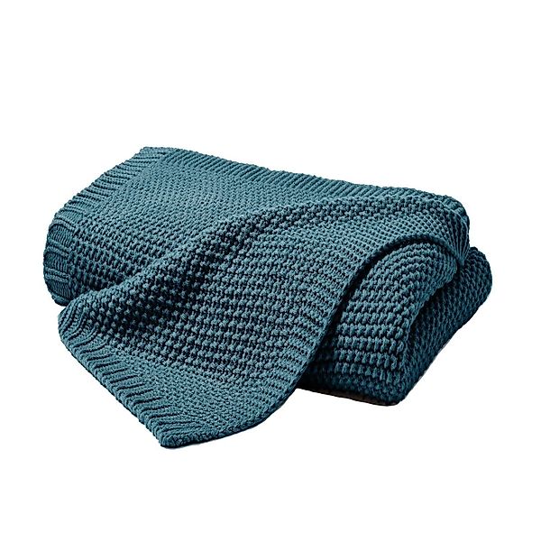 Wohndecke hochwertige, kuschelige Strickdecke in 130x170cm, günstig online kaufen