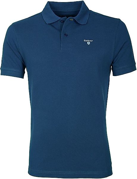 Barbour Poloshirt Uni Blau - Größe S günstig online kaufen