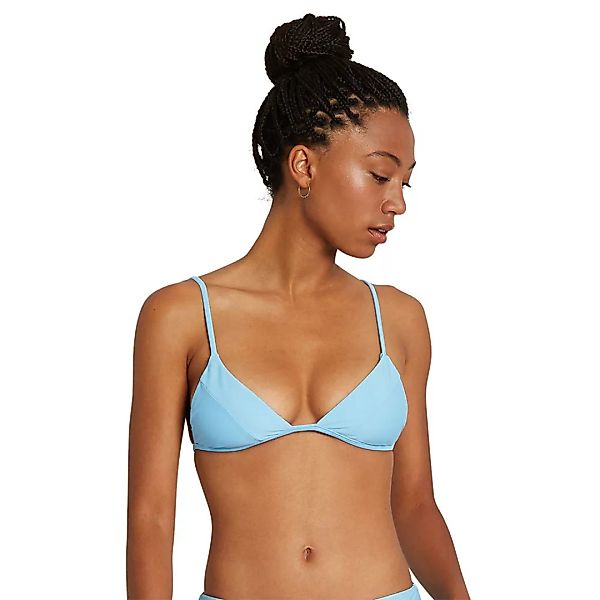 Volcom Simply Solid Tri Bikini Oberteil M Coastal Blue günstig online kaufen