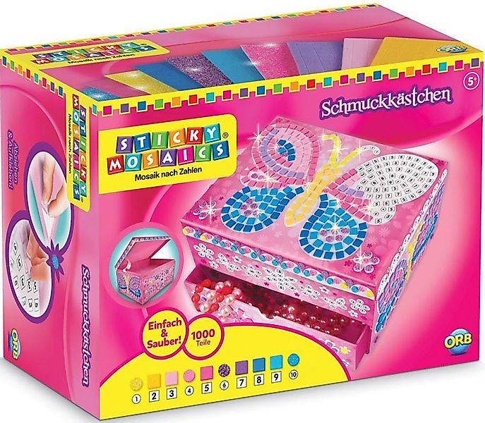 Sticky Mosaics Kreativset Schmuckkästchen Schmetterling günstig online kaufen