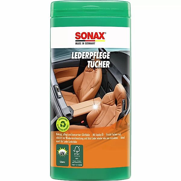 Sonax Lederpflege-Tücher Box 25 Stück günstig online kaufen